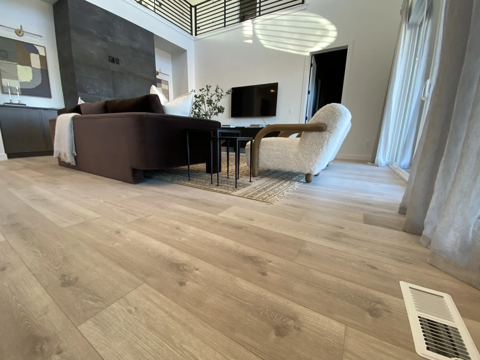Finished laminate flooring at The Basin